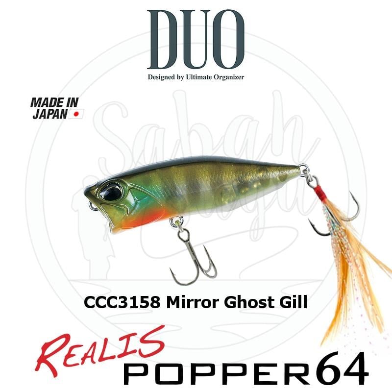 Duo Realis Popper 64 CCC3158 Mirror Ghost Gill Sahte Balık