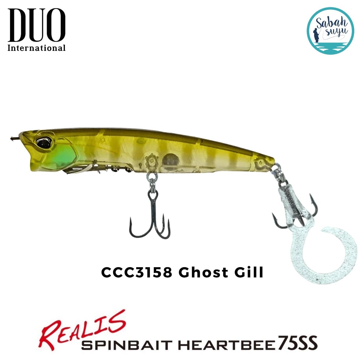 Duo Realis Spinbait Heartbee 75SS CCC3158 Ghost Gill