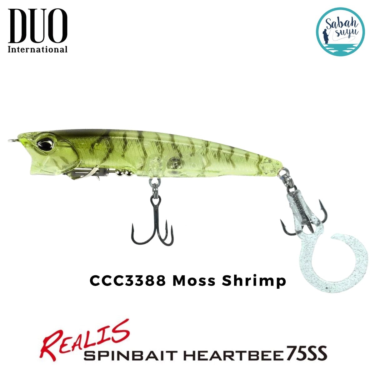 Duo Realis Spinbait Heartbee 75SS CCC3388 Moss Shrimp