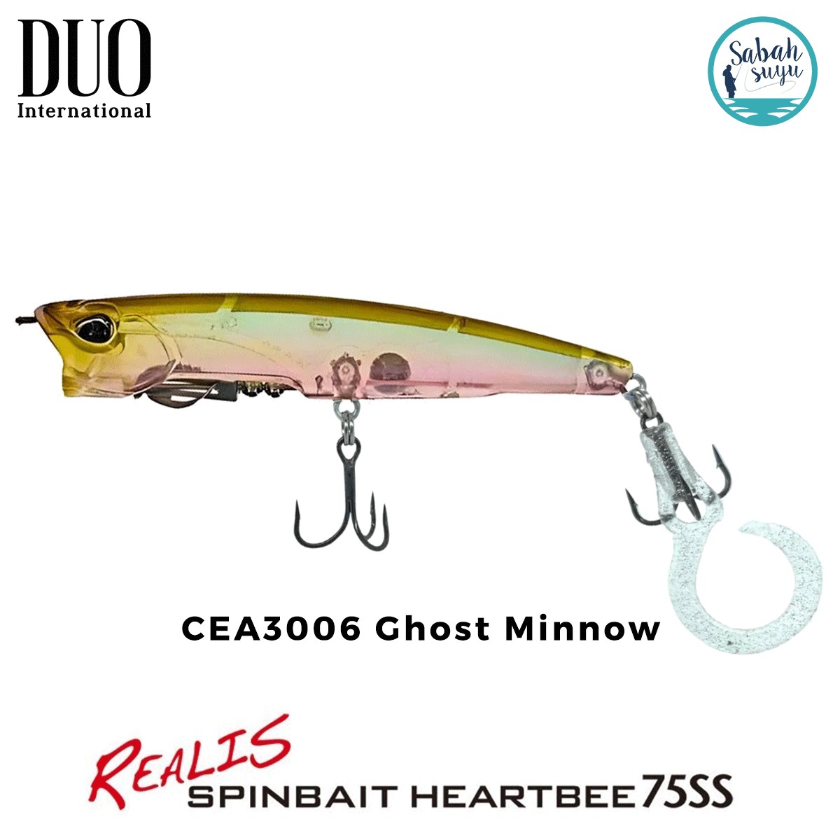 Duo Realis Spinbait Heartbee 75SS CEA3006 Ghost Minnow