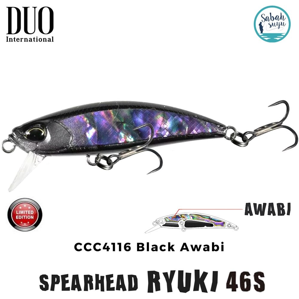 Duo Spearhead Ryuki 46S CCC4116 Black Awabi