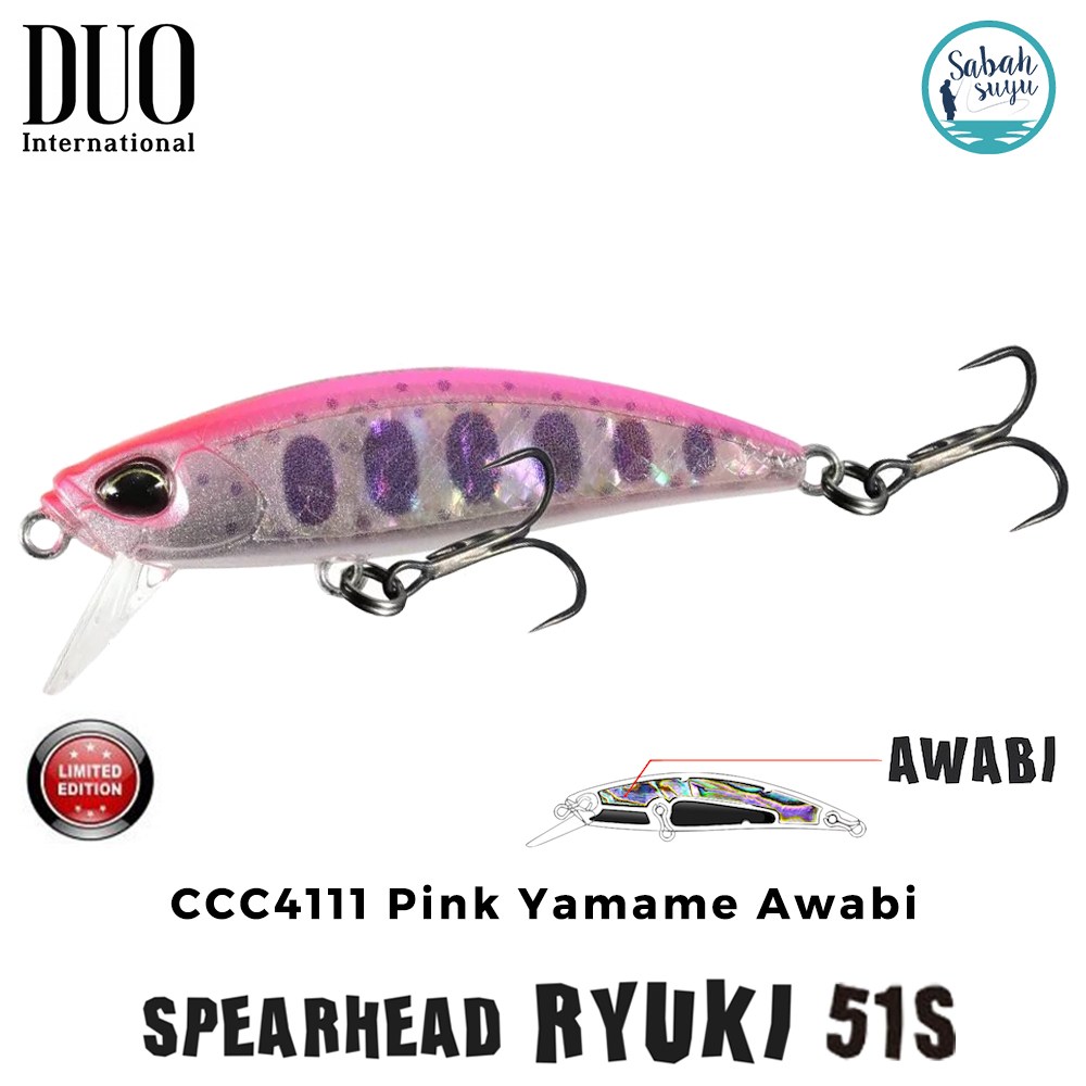 Duo Spearhead Ryuki 51S CCC4111 Pink Yamame Awabi