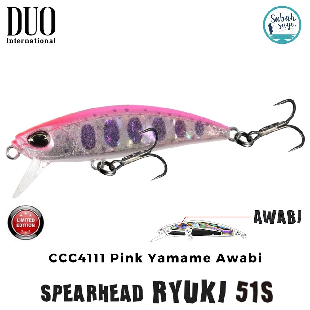 Duo Spearhead Ryuki 51S CCC4111 Pink Yamame Awabi
