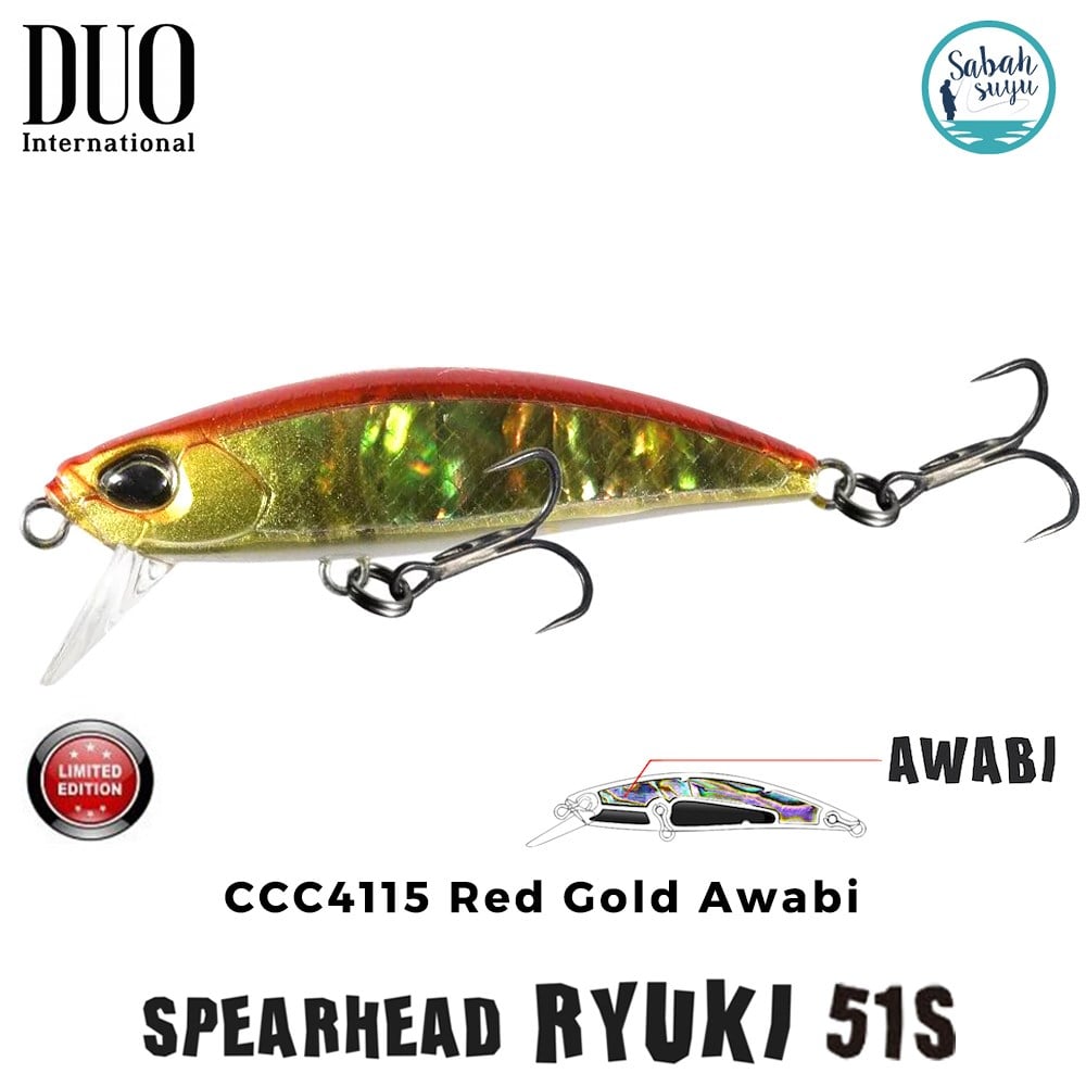 Duo Spearhead Ryuki 51S CCC4115 Red Gold Awabi