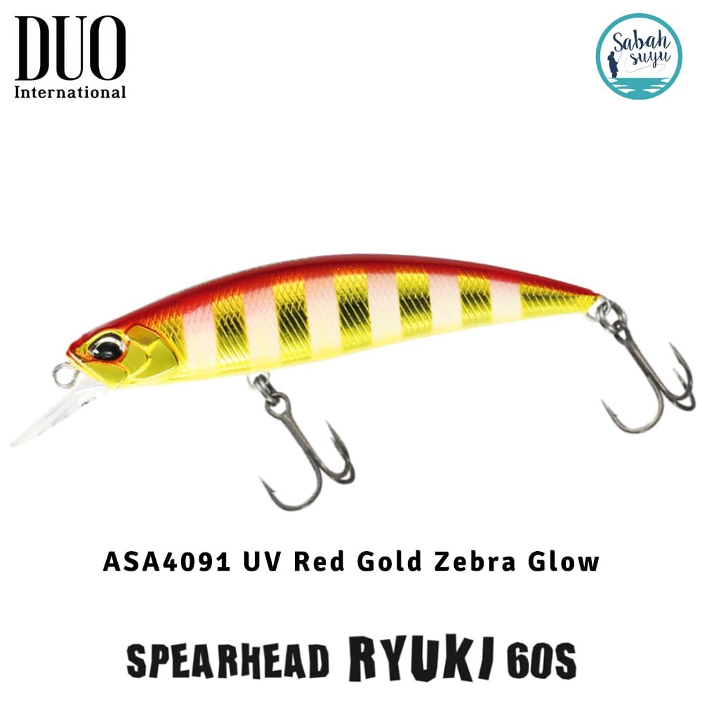 Duo Spearhead Ryuki 60S ASA4091 UV Red Gold Zebra Glow