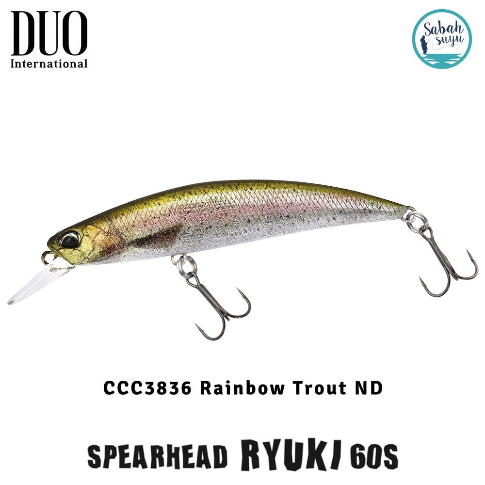 Duo Spearhead Ryuki 60S CCC3836 Rainbow Trout ND