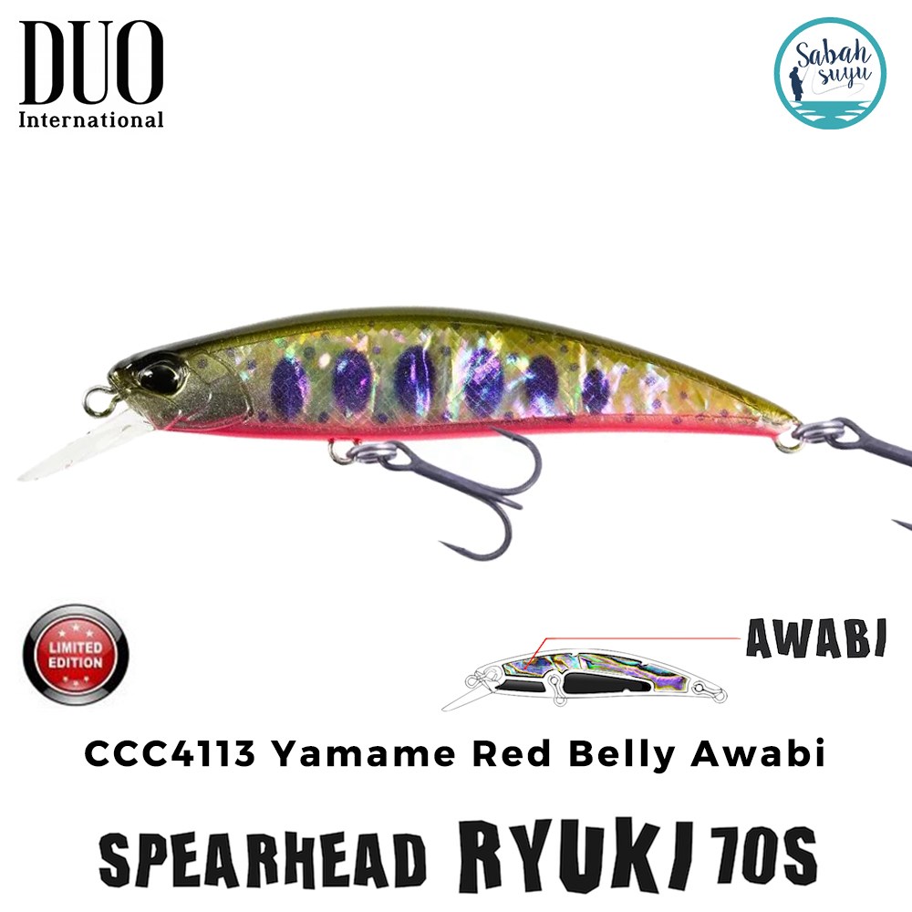 Duo Spearhead Ryuki 70S CCC4113 Yamame Red Belly Awabi