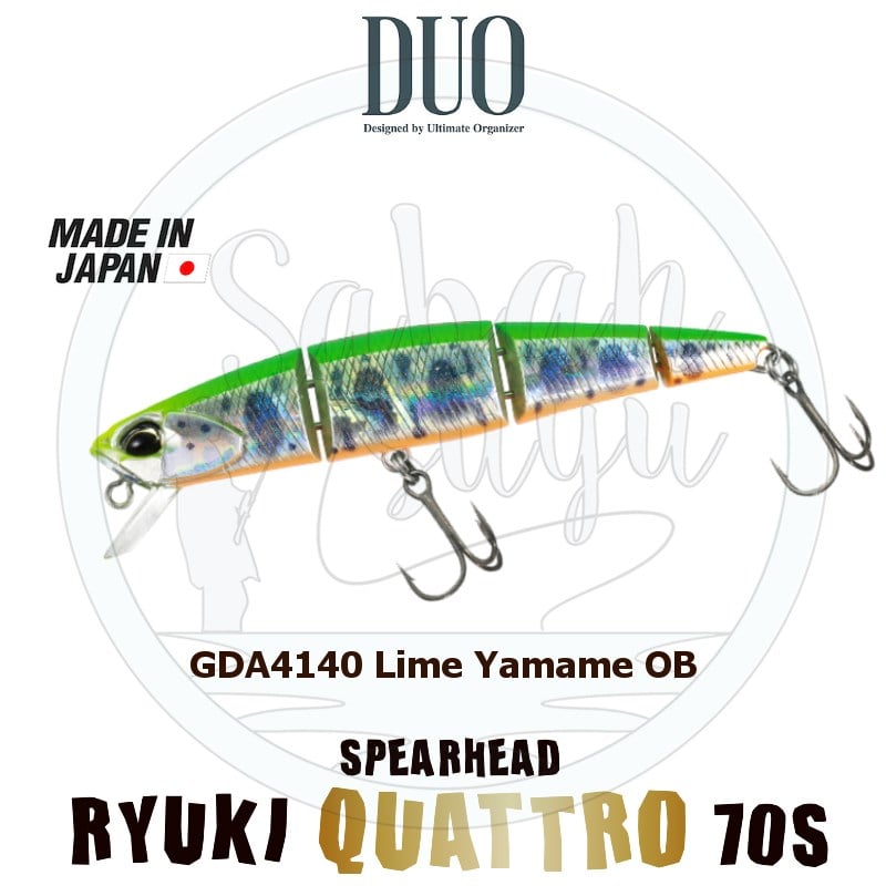 Duo Spearhead Ryuki Quattro 70S GDA4140 Lime Yamame OB