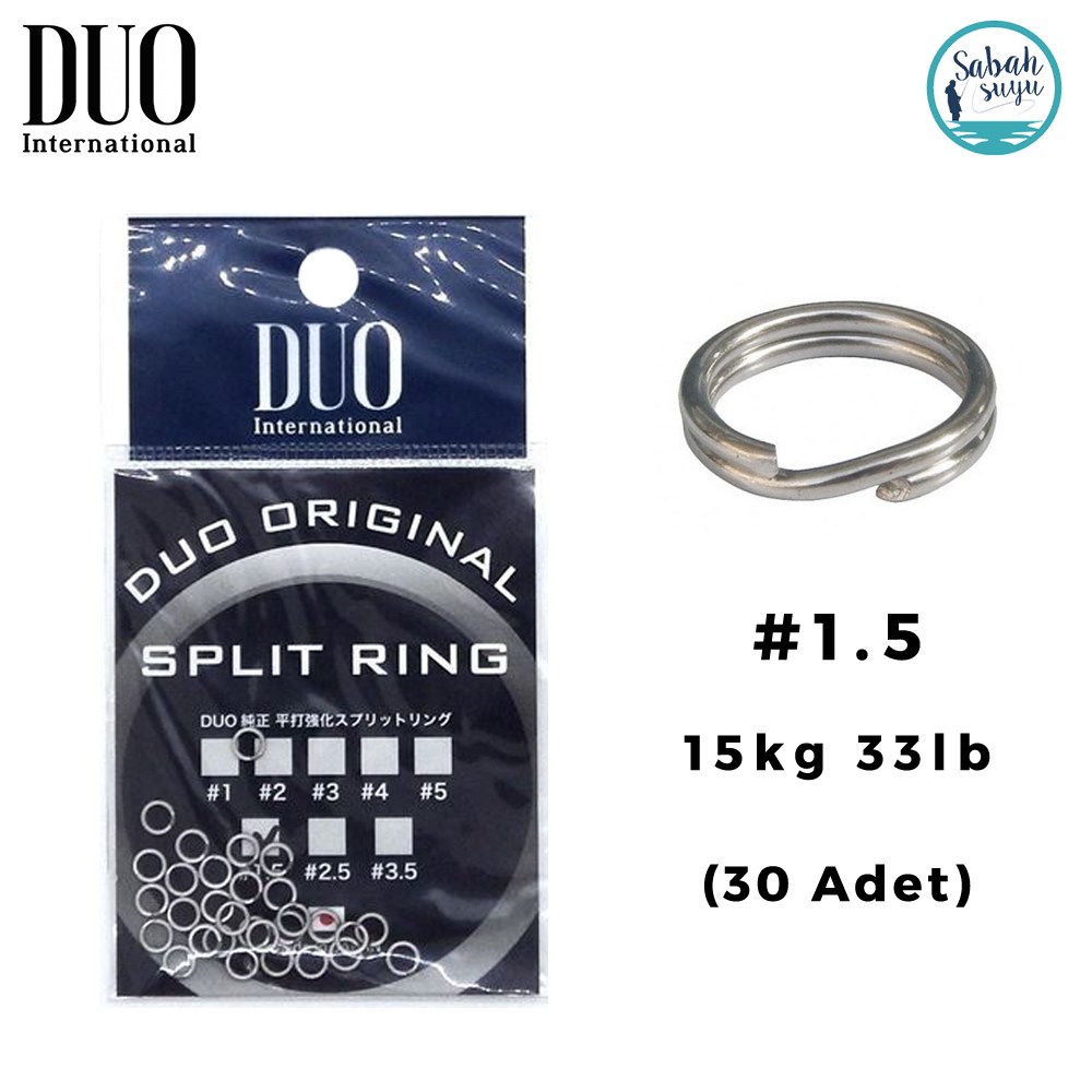 Duo Split Ring Halka #1.5 15kg 33lb (30 Adet)
