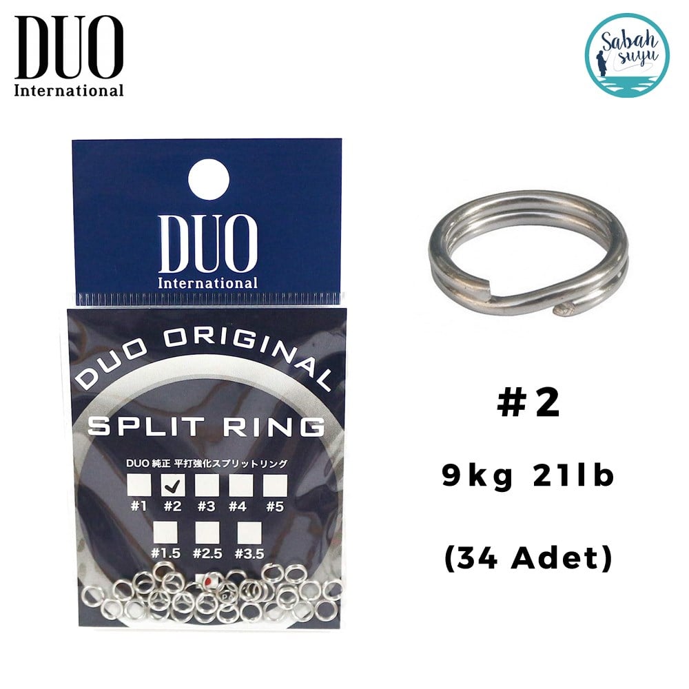 Duo Split Ring Halka #2 9kg 21lb (34 Adet)