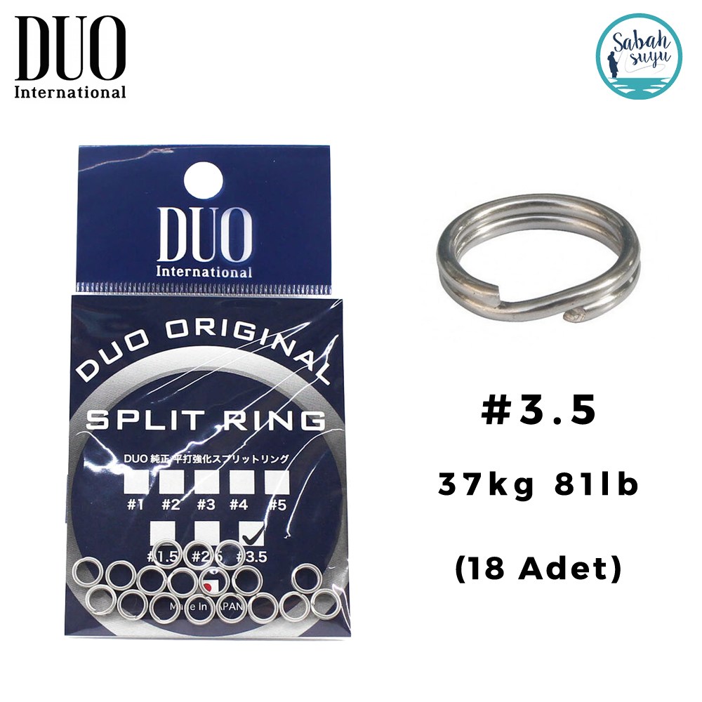 Duo Split Ring Halka #3.5 37kg 81lb (18 Adet)