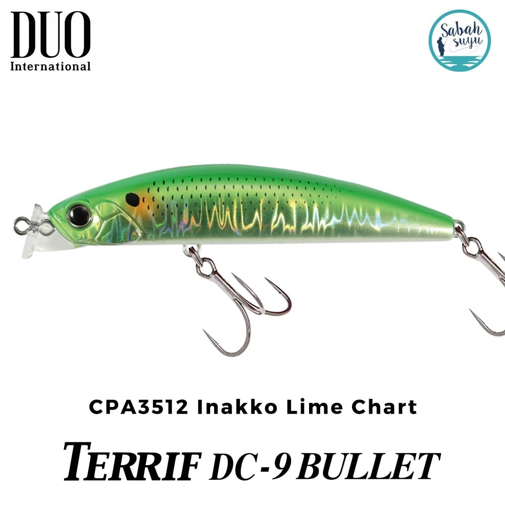 Duo Terrif DC-9 BULLET CPA3512 Inakko Lime Chart