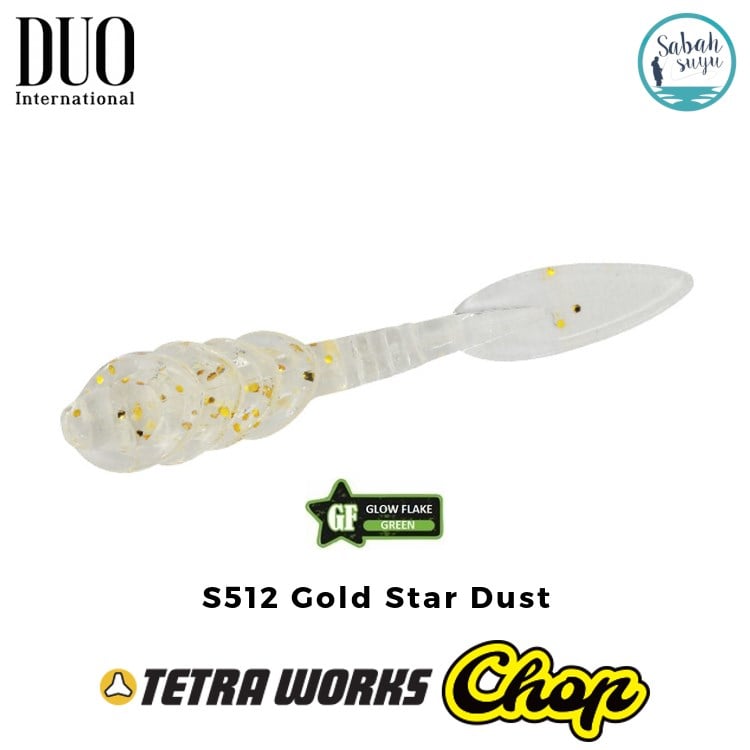 Duo Tetra Works Chop LRF Silikon 35mm. S512 Gold Stardust