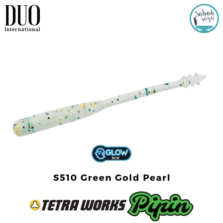 Duo Tetra Works Pipin LRF Silikon 45mm. S510 Green Gold Pearl