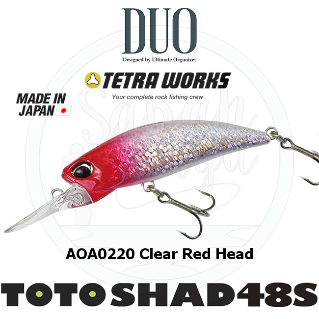 Duo Tetra Works Toto Shad 48S AOA0220 Astro Red Head