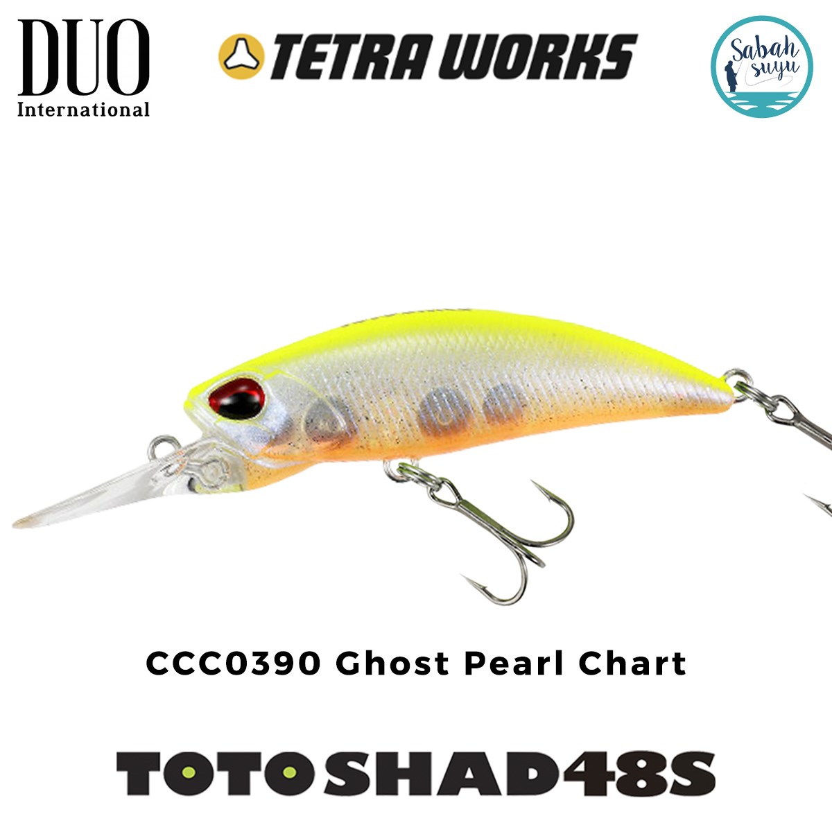 Duo Tetra Works Toto Shad 48S CCC0390 Ghost Pearl Chart