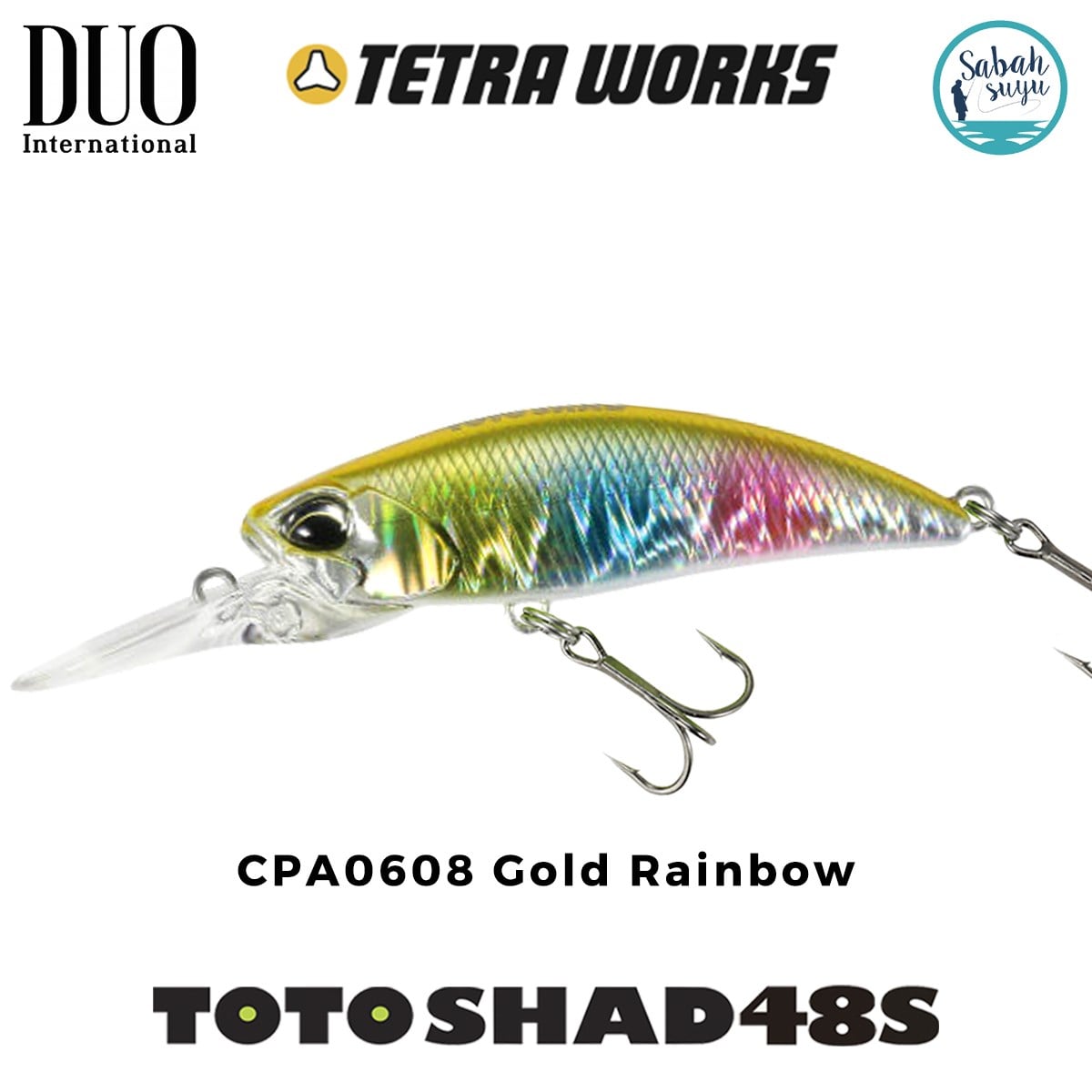 Duo Tetra Works Toto Shad 48S CPA0608 Gold Rainbow