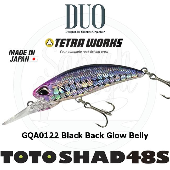 Duo Tetra Works Toto Shad 48S GQA0122 Black Back Glow Belly