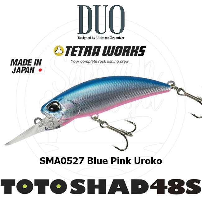 Duo Tetra Works Toto Shad 48S SMA0527 Blue Pink Uroko