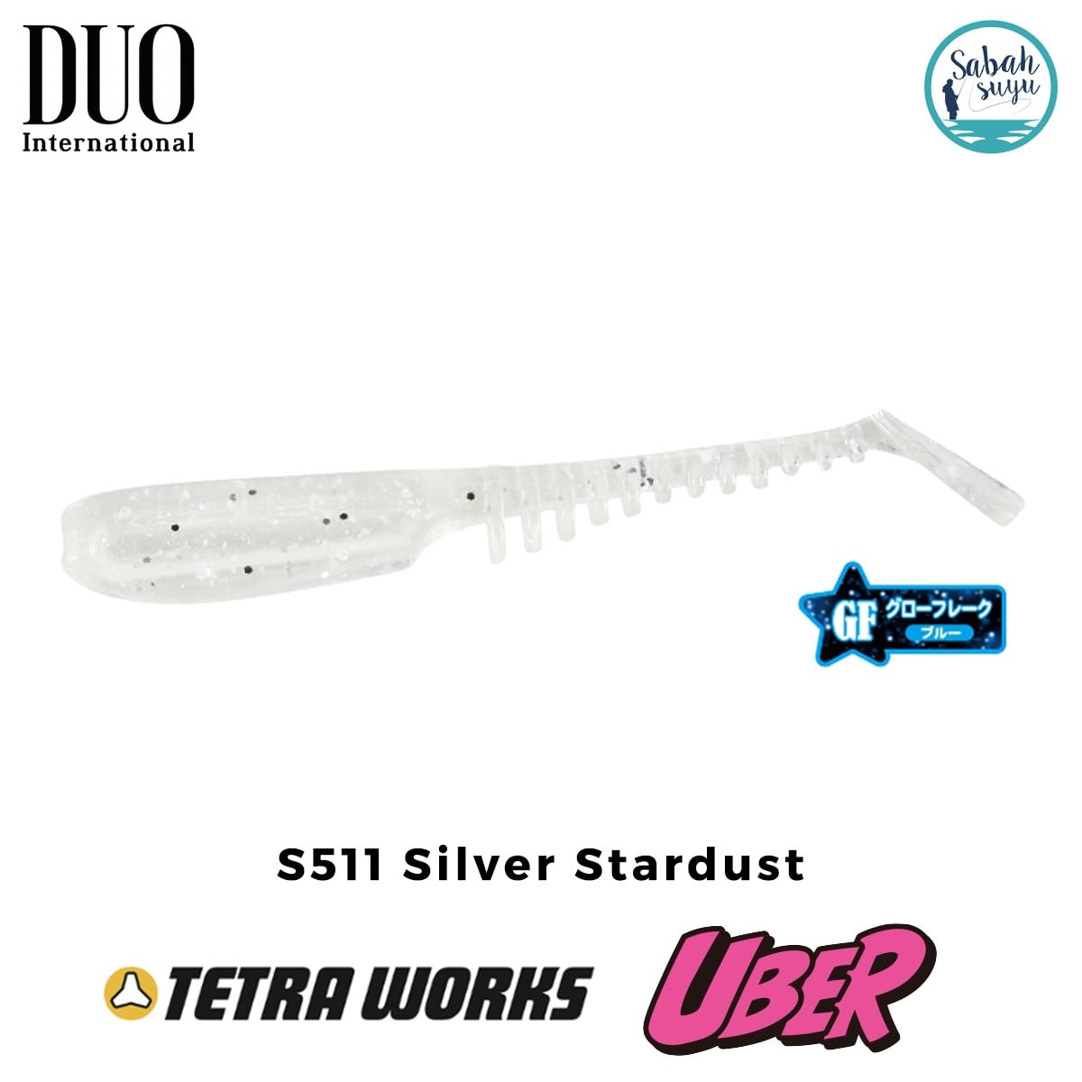 Duo Tetra Works Uber LRF Silikon 5cm S511 Silver Stardust