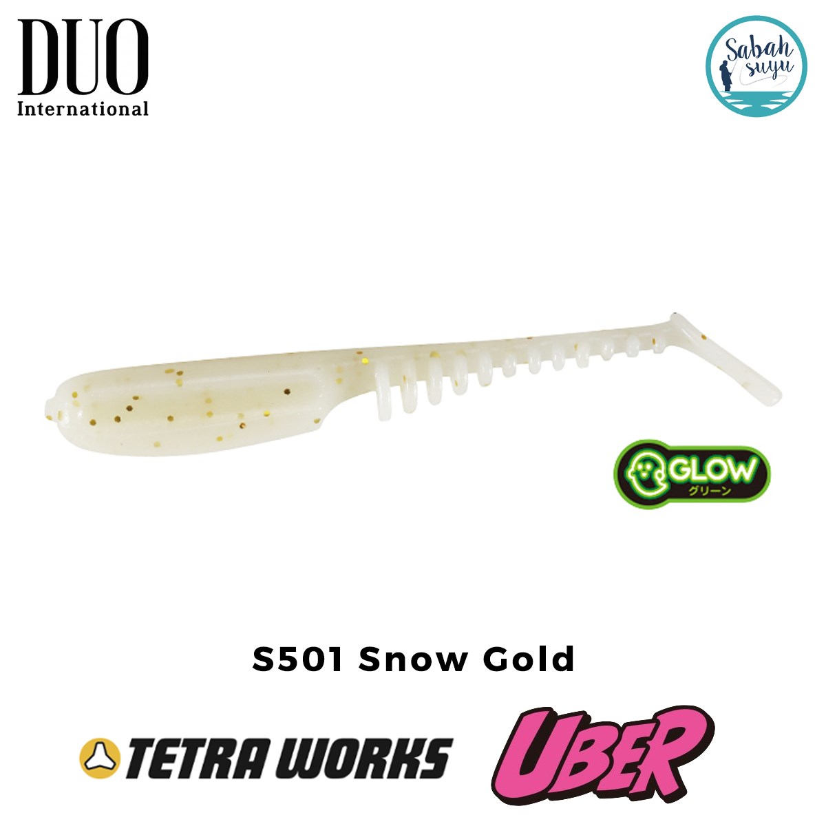 Duo Tetra Works Uber LRF Silikon 5cm S501 Snow Gold