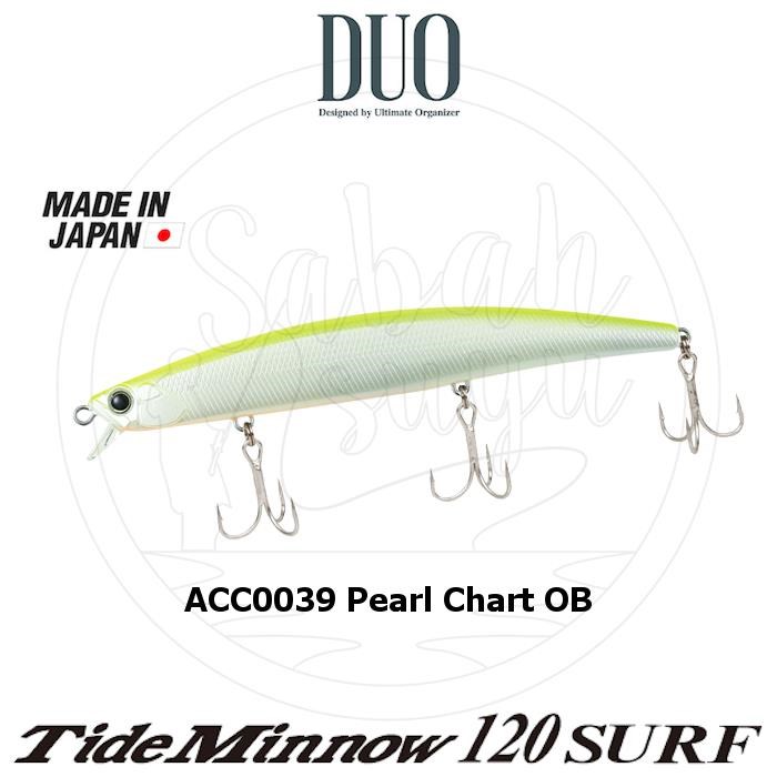 Duo Tide Minnow 120 SURF ACC0039 Pearl Chart OB