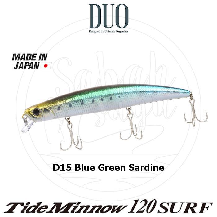 Duo Tide Minnow 120 SURF D15 Blue Green Sardine