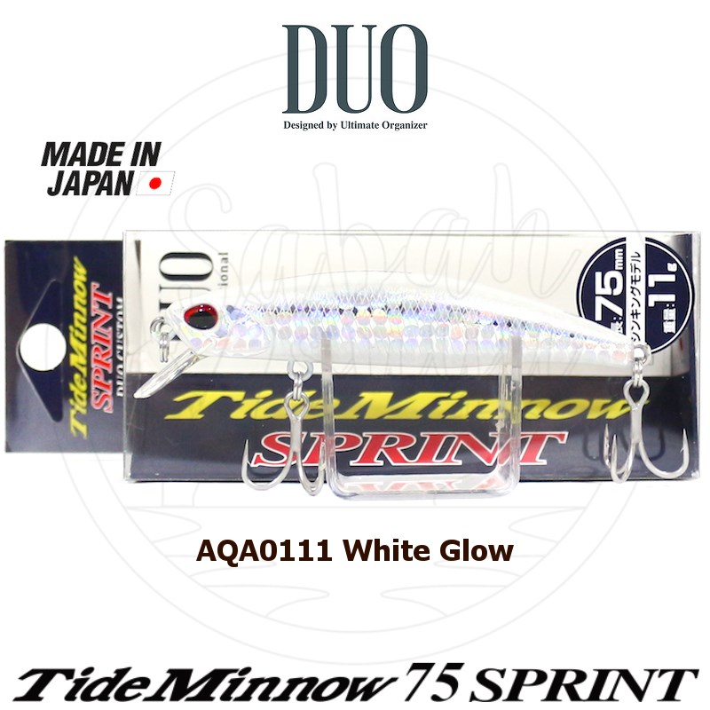 Duo Tide Minnow 75 Sprint AQA0111 White Glow