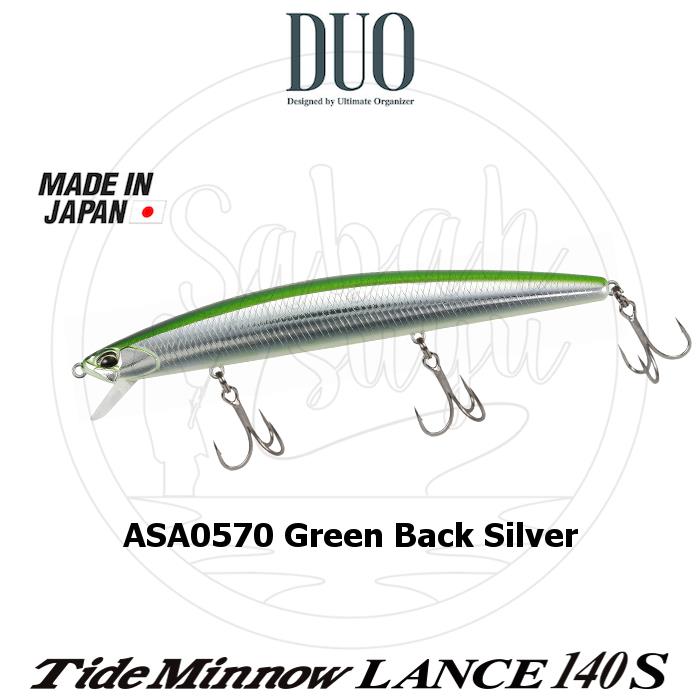 Duo Tide Minnow Lance 140S ASA0570 Green Back Silver