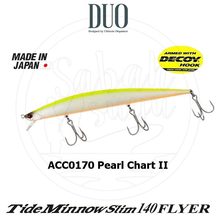 Duo Tide Minnow Slim 140 FLYER ACC0170 Pearl Chart II