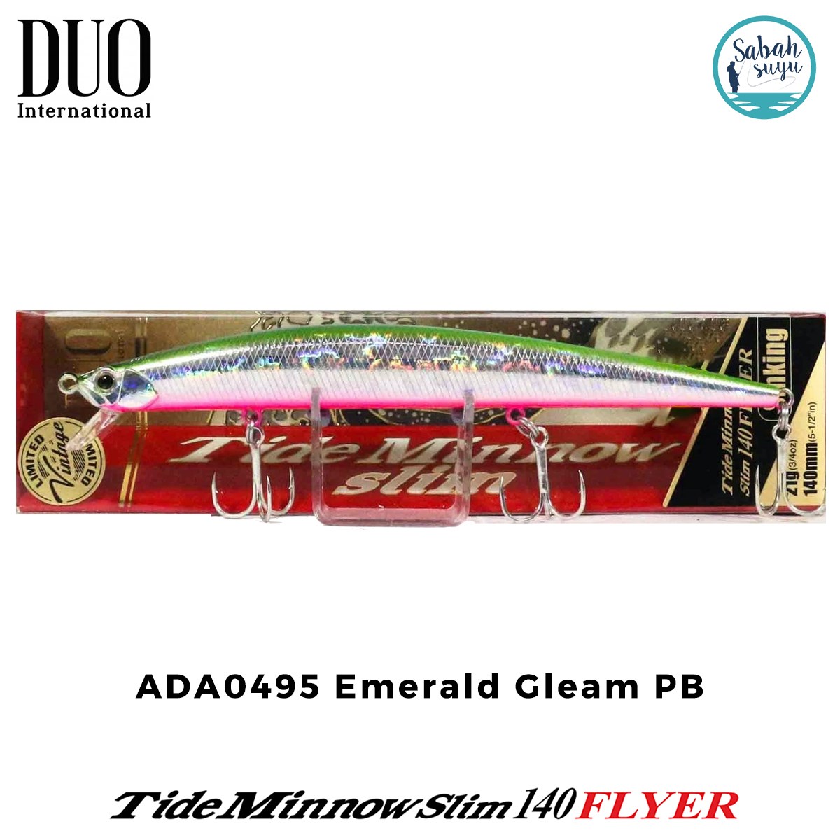 Duo Tide Minnow Slim 140 FLYER ADA0495 Emerald Gleam PB