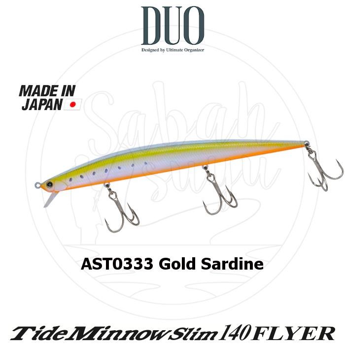 Duo Tide Minnow Slim 140 FLYER AST0333 Gold Sardine