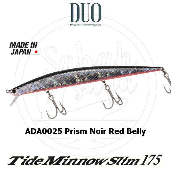 Duo Tide Minnow Slim 175 ADA0025 Prism Noir Red Belly