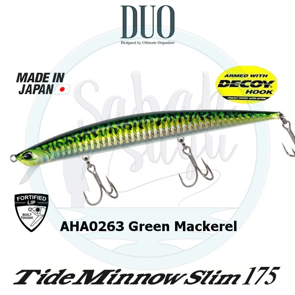 Duo Tide Minnow Slim 175 AHA0263 Green Mackerel HD