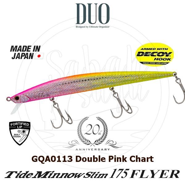 Duo Tide Minnow Slim 175 FLYER 20.Yıl Özel Seri GQA0113 Double Pink Chart