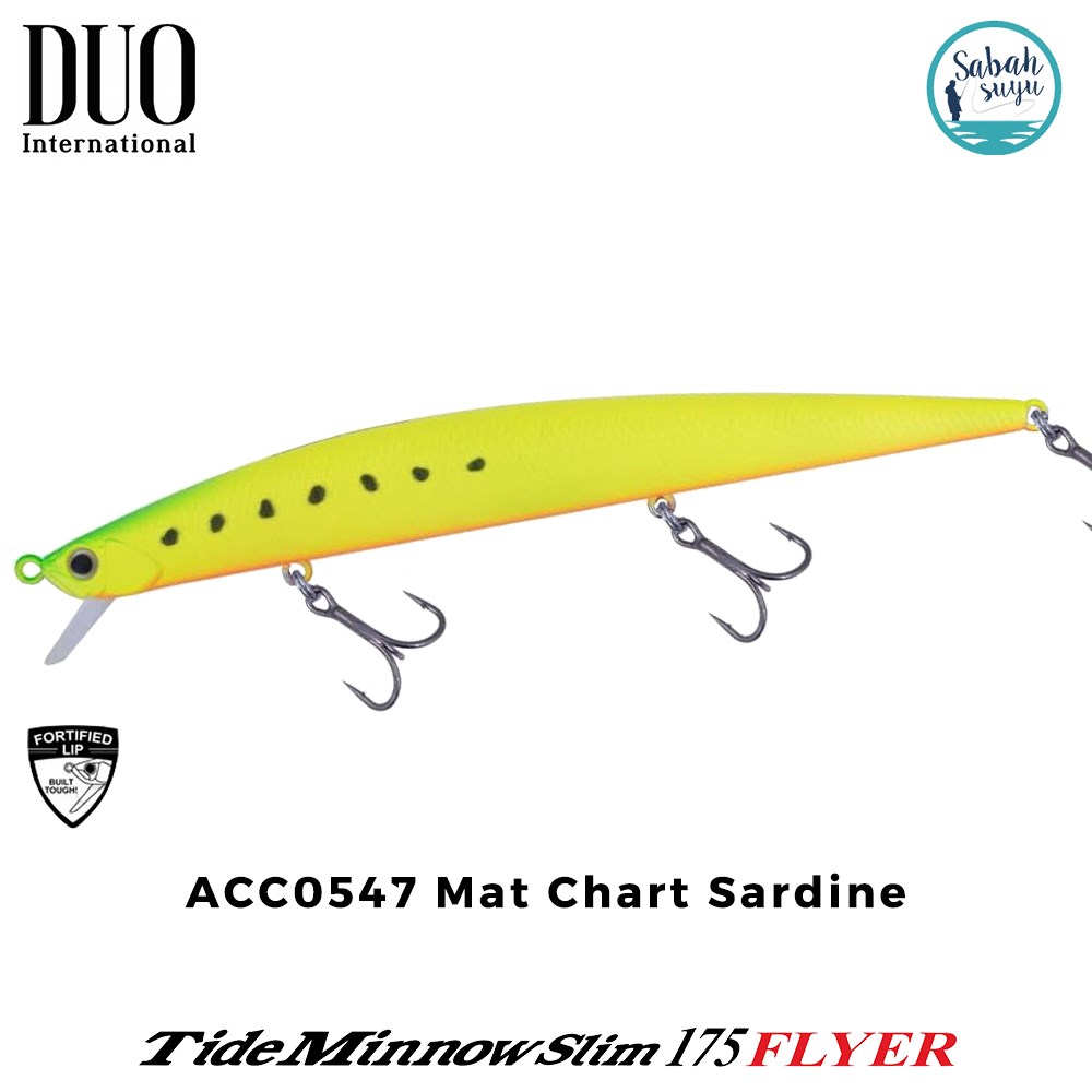 Duo Tide Minnow Slim 175 FLYER ACC0547 Mat Chart Sardine