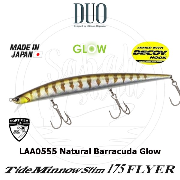 Duo Tide Minnow Slim 175 FLYER LAA0555 Natural Barracuda Glow