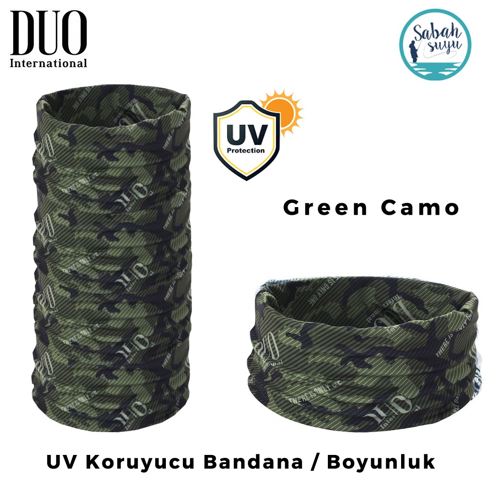Duo UV Koruyucu Bandana / Boyunluk Green Camo