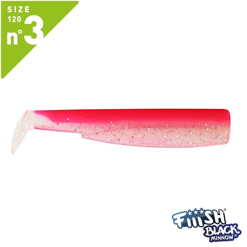 Fiiish Black Minnow BM120/3 BM351 3 X Corps (Gövde) 12cm Rose Fluo