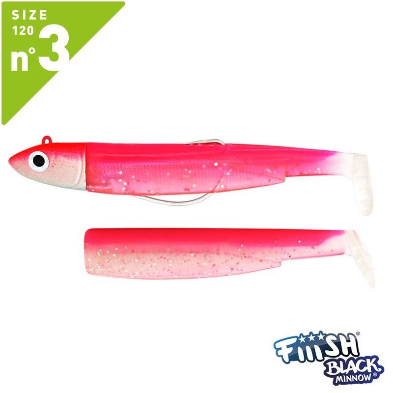 Fiiish Black Minnow BM120/3 BM502 Combo Offshore 12cm 25gr Rose Fluo