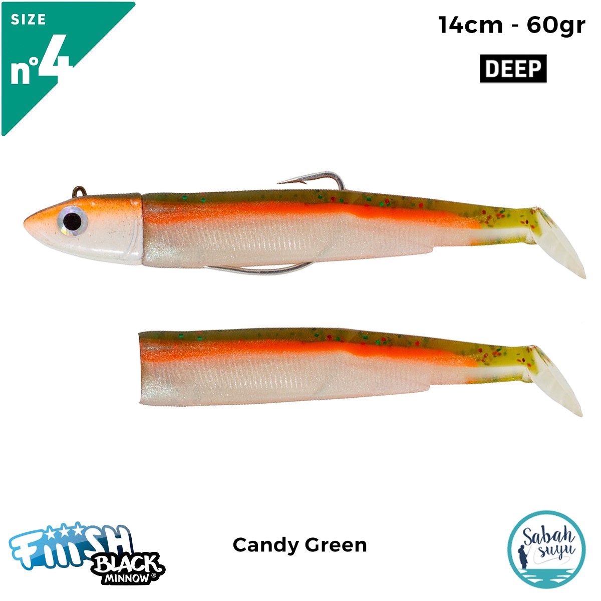 Fiiish Black Minnow BM140/4 BM787 Combo Deep 14cm 60gr Candy Green