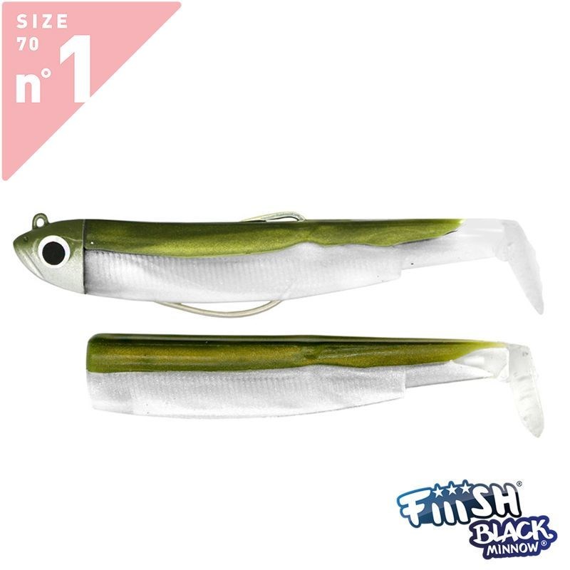 Fiiish Black Minnow BM70/1 BM035 Combo Offshore 7cm 6gr Khaki
