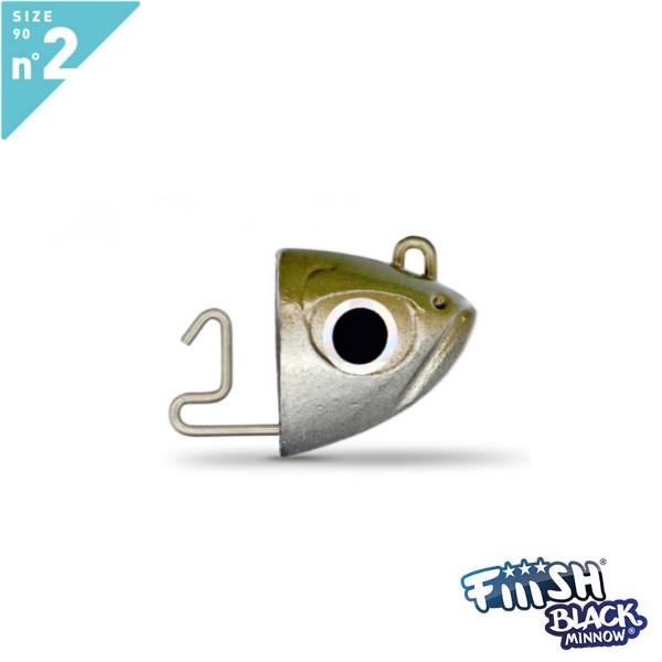 Fiiish Black Minnow BM90/2 BM018 Jig Head Shore 5gr Khaki