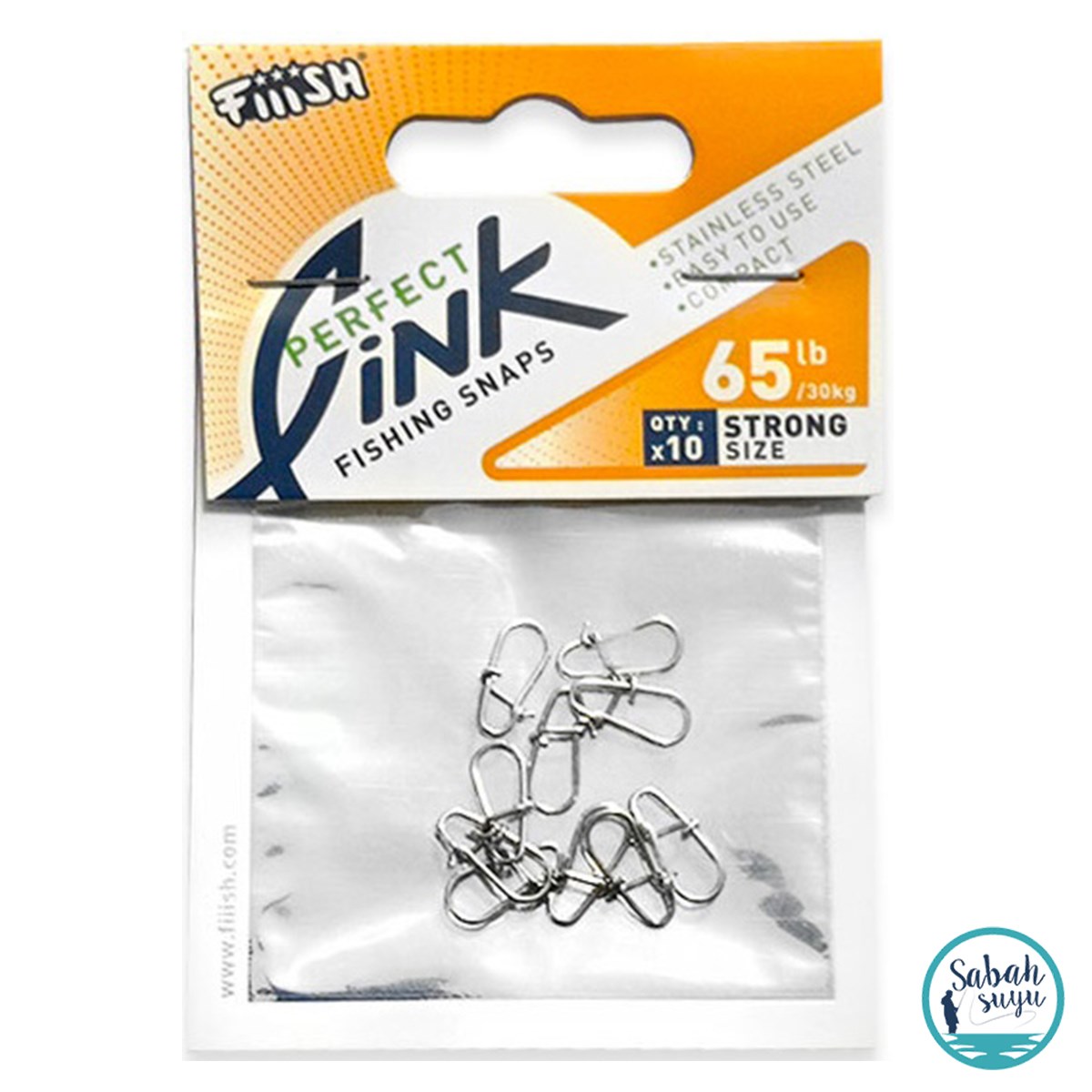 Fiiish GAM379 Perfect Link Snap Klips Strong 65lb
