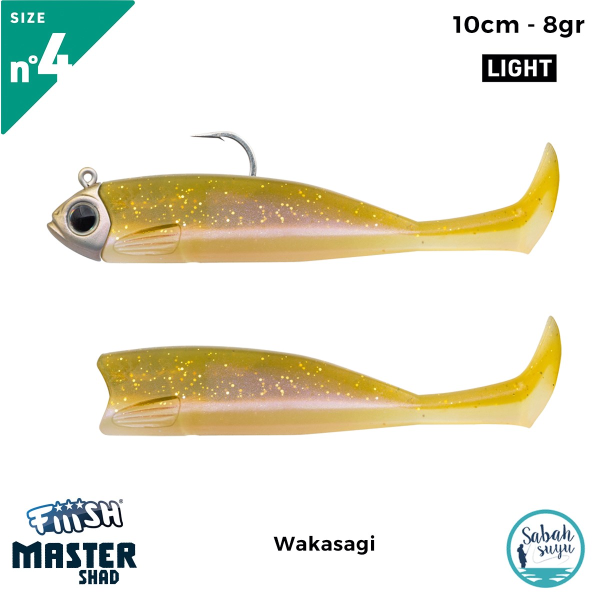 Fiiish Master Shad MS100/4 MS4516 Combo Light 10cm 8gr Wakasagi