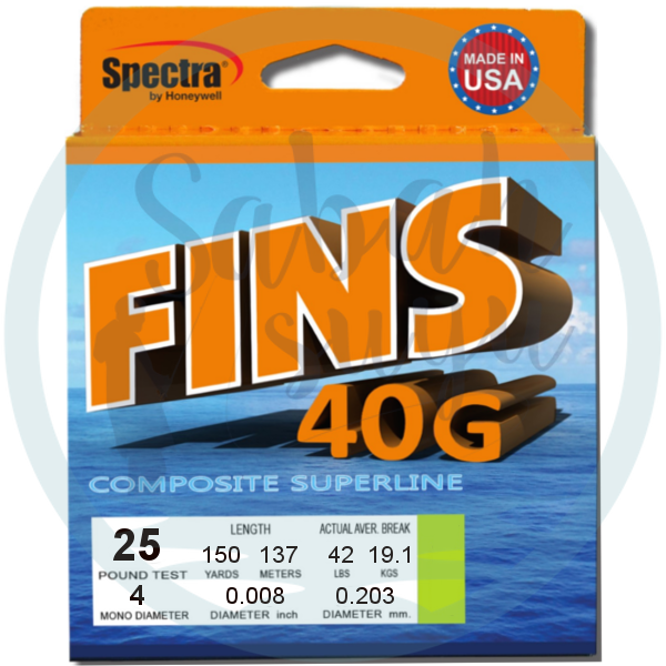 Fins 40G Örgü İp 137 Mt. 0.20mm 25 lb. Yeşil