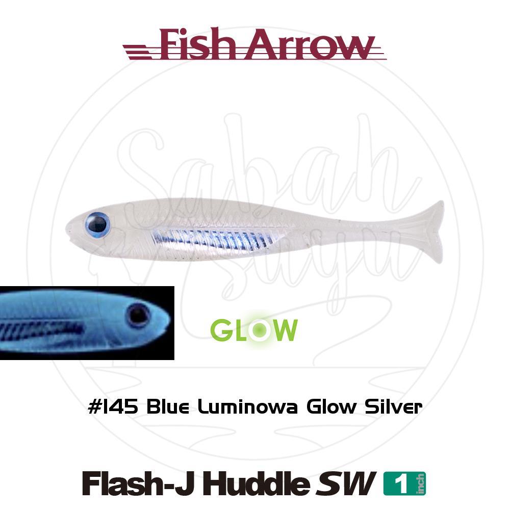 Fish Arrow Flash J Huddle 2.5cm SW #145 Blue Luminova Glow Silver Sahte Balık