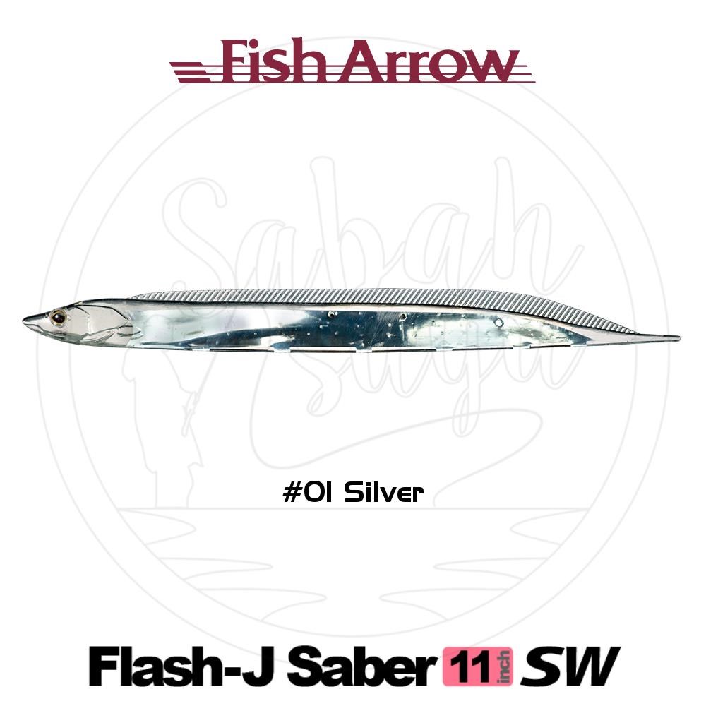 Fish Arrow Flash J Saber 28cm SW #01 Silver Sahte Balık