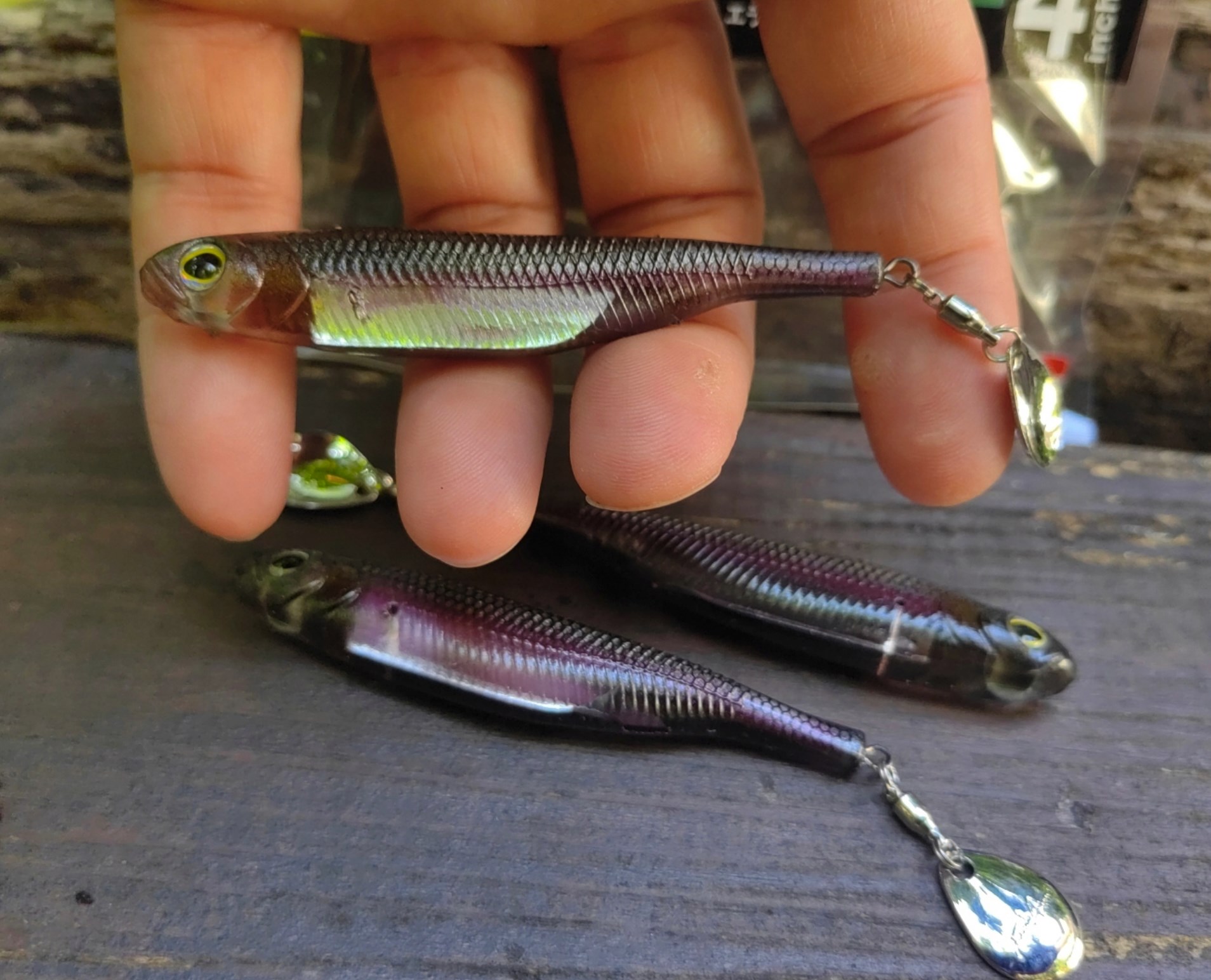 Fish Arrow Flash J Spin Elastomer SW 10cm (4'') #104 Anchovy