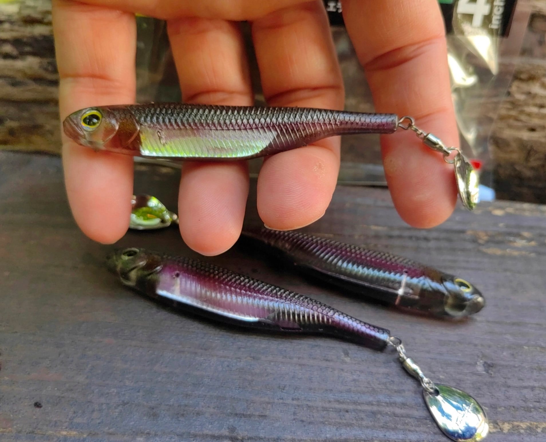 Fish Arrow Flash J Spin Elastomer SW 10cm (4'') #104 Anchovy